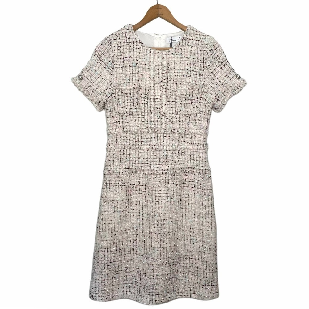 Chicwish | Shortsleeved Tweed Sheath Dress